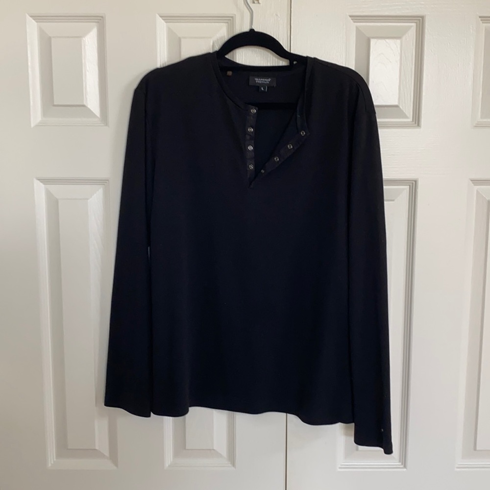 Black 7 Diamonds Henley